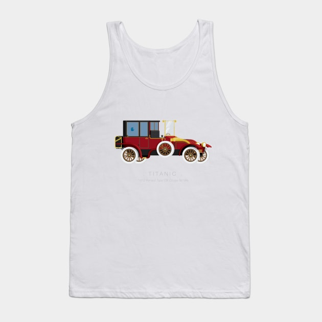 Titanic - Famous Cars Tank Top by Fred Birchal